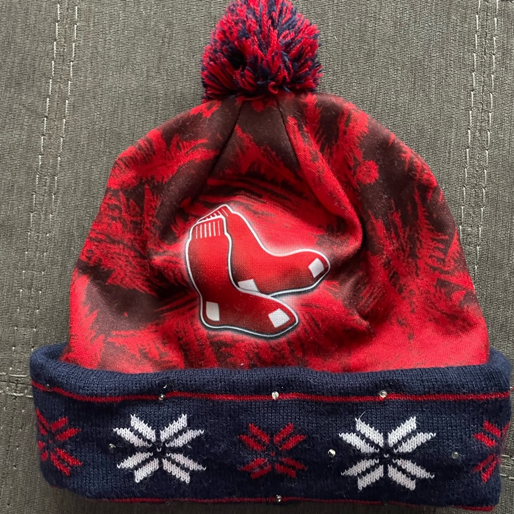Red Sox printed light up winter beanie